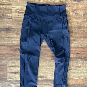 Navy lululemon leggings Sz. 6
